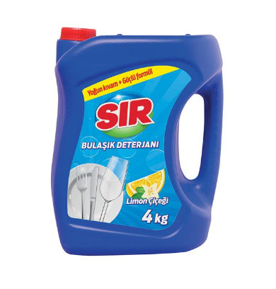 Sir Liquid Dishwashing Detergent - Lemon Flower - 4kg x 4